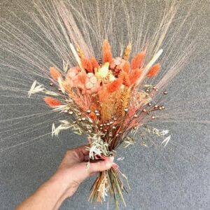 Trockenblumensträuße Trockenblumenstrauß Apricot – Frühling by Flower Pearl baumwolle