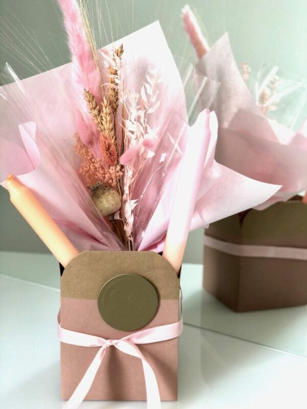 Geschenkset Geschenkset  Happy Flower by Flower Pearl dip dye kerzen 4