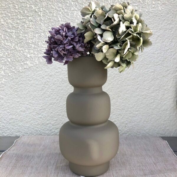 Vasen und Dekoration Vase greige 100 % handmade – hoch scandic vase