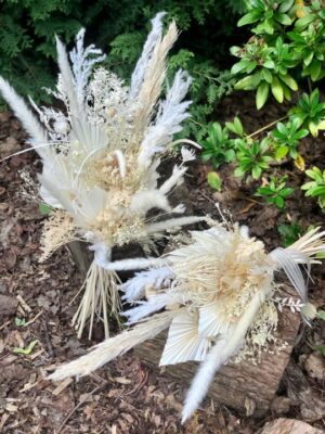 Trockenblumensträuße Brautstrauß aus Trockenblumen – White Ivory Pearl trockenblumenstrauss